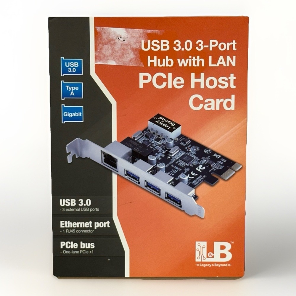 SIIG 3 Port PCIe USB 3.0 Adapt Card + Gigabit Ethernet LAN - Standard & Low‎